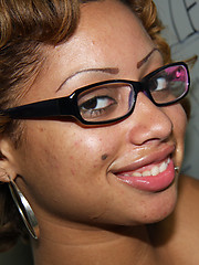 black girl fucks & sucks white dick at gloryhole