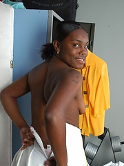 Nay Nay grabs her black wet pussy