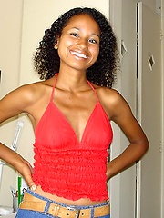 Petite brown-skinned Brazilian beauty models a whopping face full of jizz