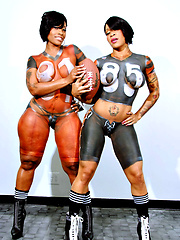 Cherokee and BodyXXX as football players