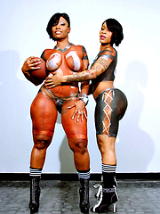 Cherokee and BodyXXX as football players
