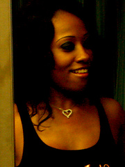 Busty black Cherokee showing her body for all