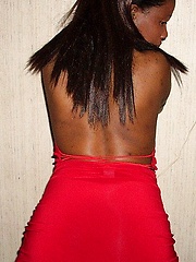 Amateur black ass exposed in doggy position