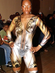 Sexy lingerie wrapping the gfâ€™s black body